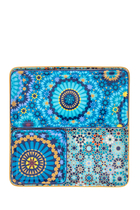 Moucharabieh Blue Platter, Set of Four